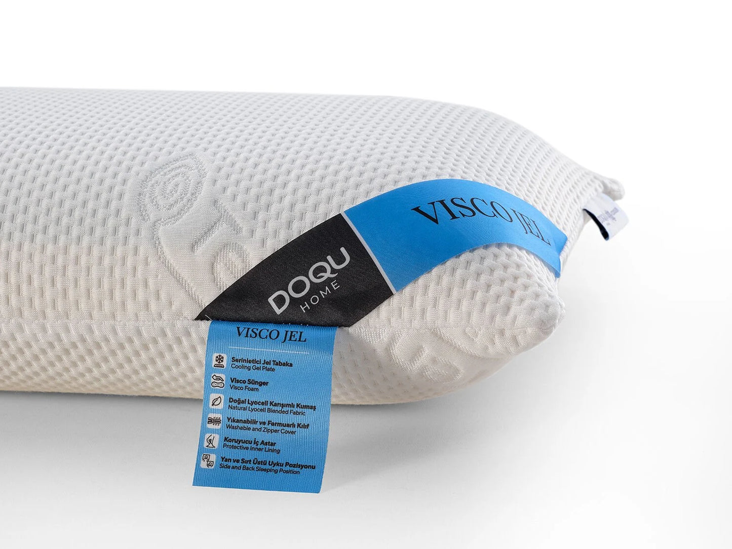 Viscojel Yastık 60 x 40 + 15 cm - Beyaz